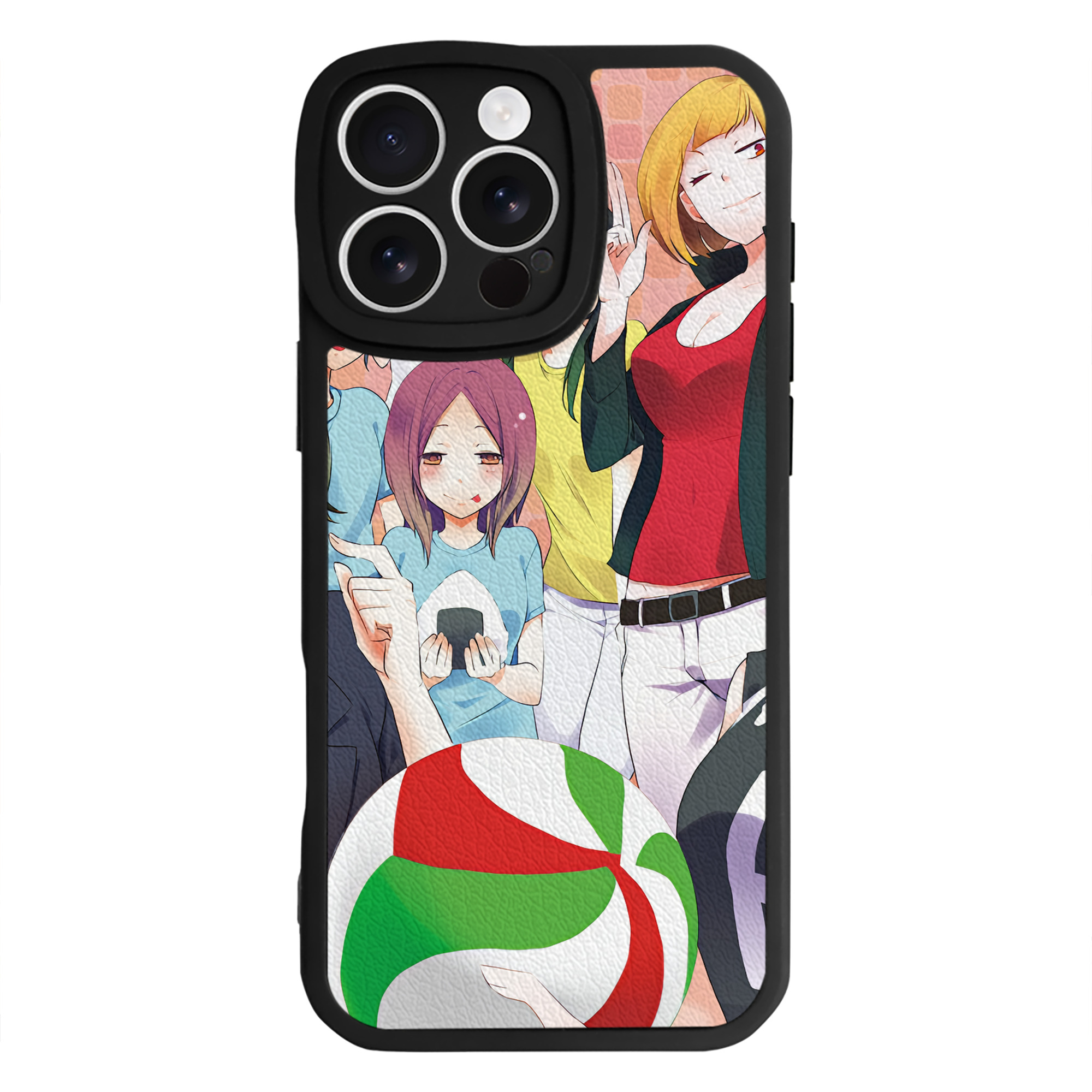 （画像用） ハイキュー!! Haikyu!! 【iPhone 16シリーズ対応】シリコンスマホケース（レザー調） 材質：シリコン